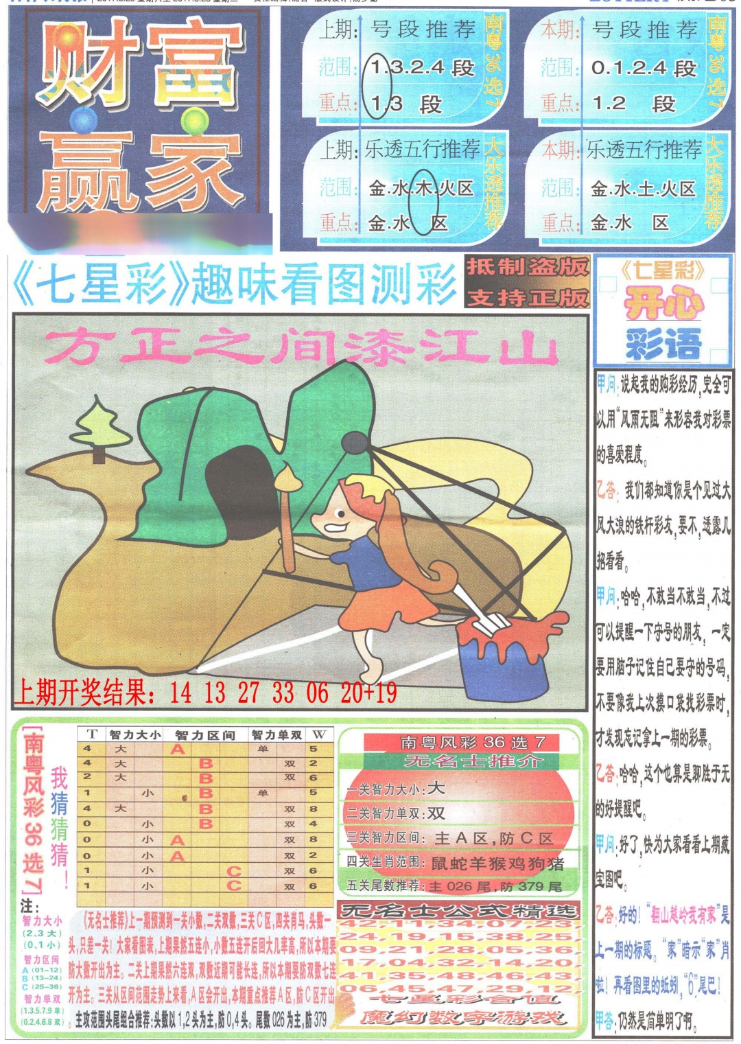 086期七星彩图(高清)[图]