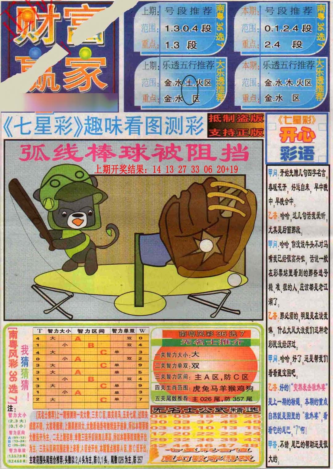 086期财富赢家（七星彩）[图]